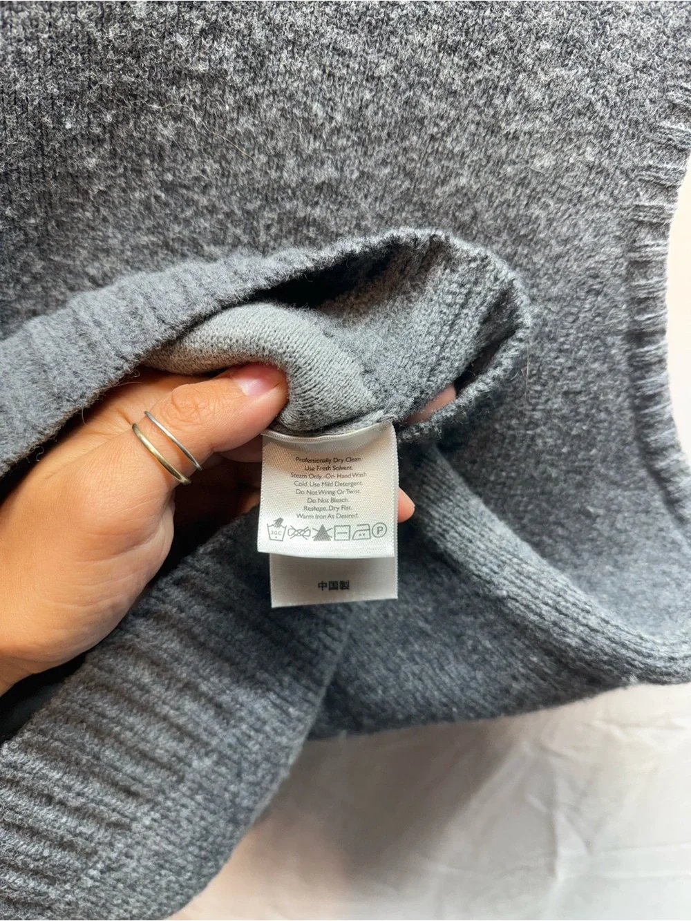 Eddie Bauer Mens XXL Lambswool Sweater Vest Gray Full Zip 78% Wool Vintage Style